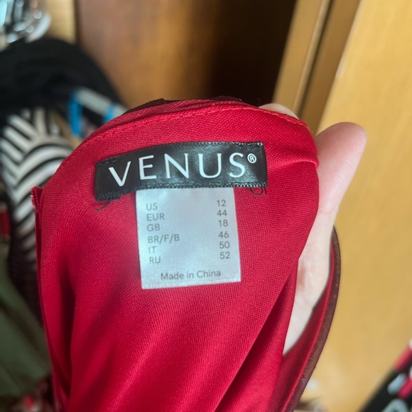 VENUS Red Ombre High-Low Evening Dress - Picture 5 of 5